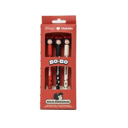 SET 3 BOLIS BORRABLES BO-BO MAFALDA