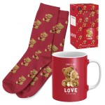 SET REGALO TAZA CON CALCETÍN AMOR 