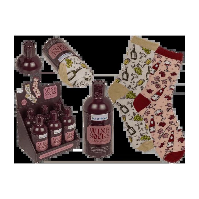 SET 2 PARES DE CALCETINES VINO T UNICA