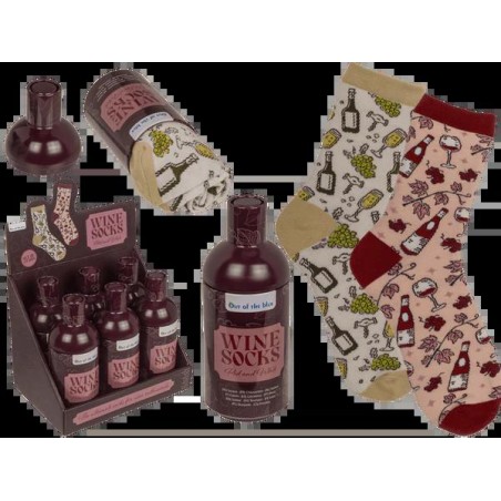 SET 2 PARES DE CALCETINES VINO T UNICA