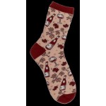 SET 2 PARES DE CALCETINES VINO T UNICA