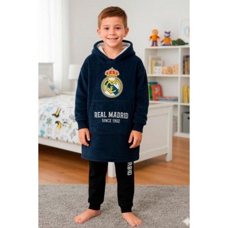 SUDADERA OVERSIZE INFANTIL REAL MADRID