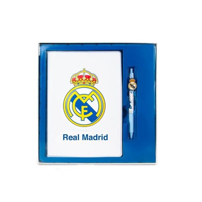 LIBRETA CON BOLIGRAFO REAL MADRID