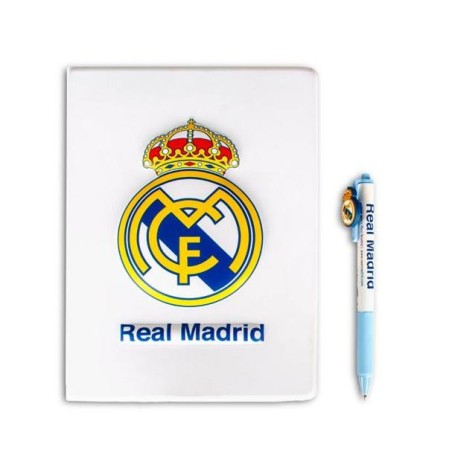 LIBRETA CON BOLIGRAFO REAL MADRID