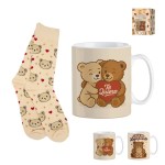 TAZA CON CALCETIN EN CAJA REGALO OSOS