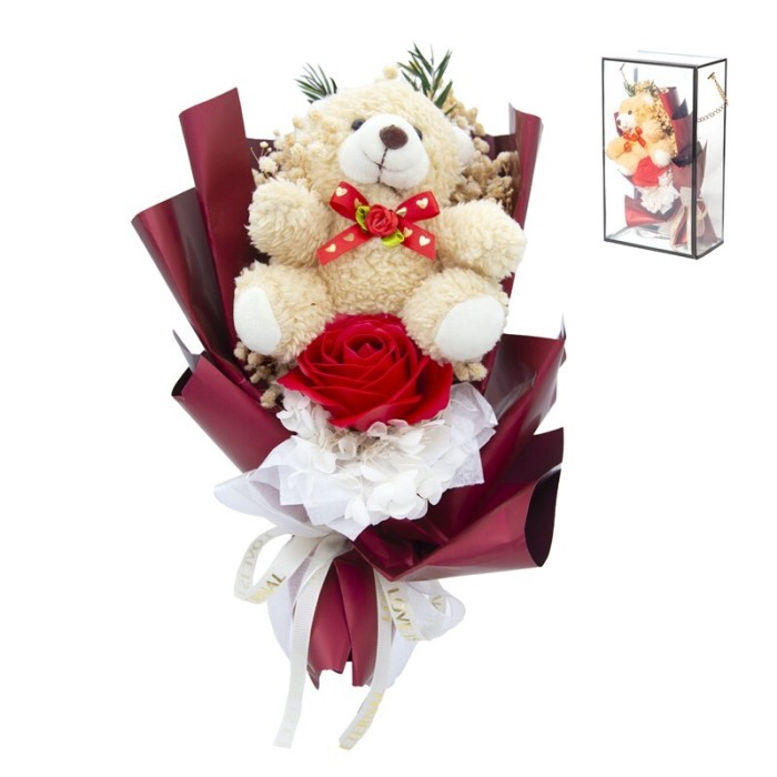 OSITO PELUCHE RAMO L CAJA REGALO