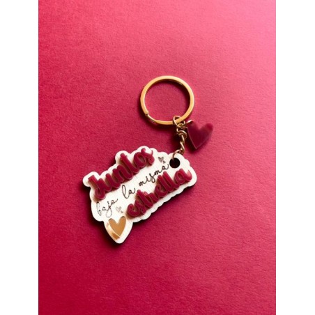 LLAVERO MADERA PAREJA 