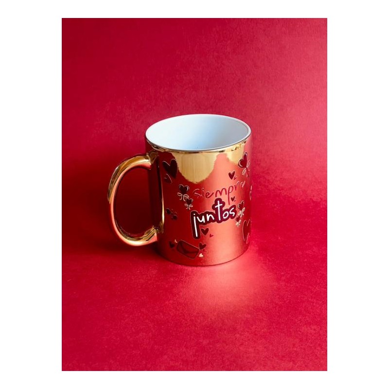 TAZA DORADA PAREJA 