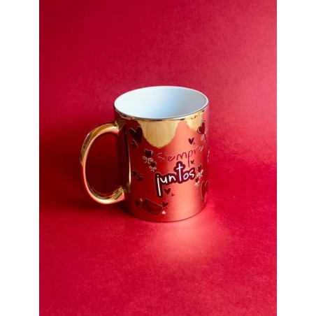 TAZA DORADA PAREJA 
