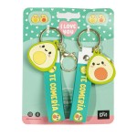 JUEGO 2 LLAVEROS AGUACATE