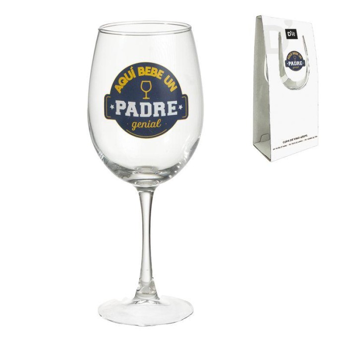 COPA DE VINO PAPÁ 450ML