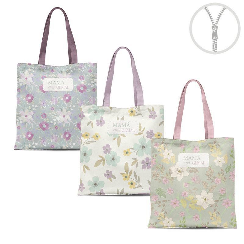 BOLSA ALGODON CON CREMALLERA MAMÁ