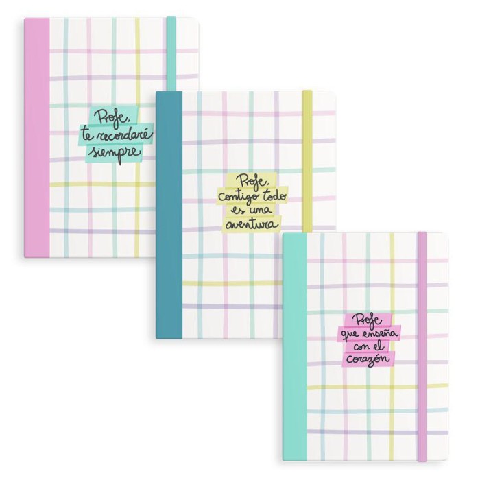 LIBRETA CON GOMA L PROFE