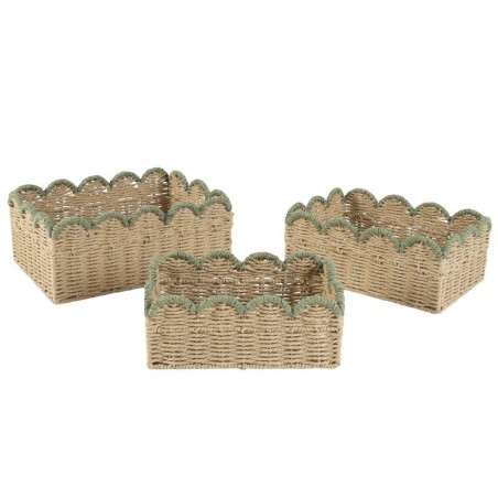 CESTA RAFIA GRANDE BICOLOR