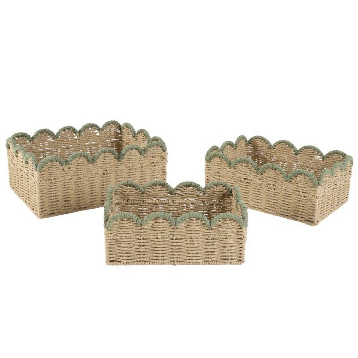 CESTA RAFIA MEDIANA BICOLOR