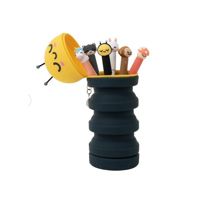 SET 6 BOLIS BORRABLES   ESTUCHE SILICONA - BEE