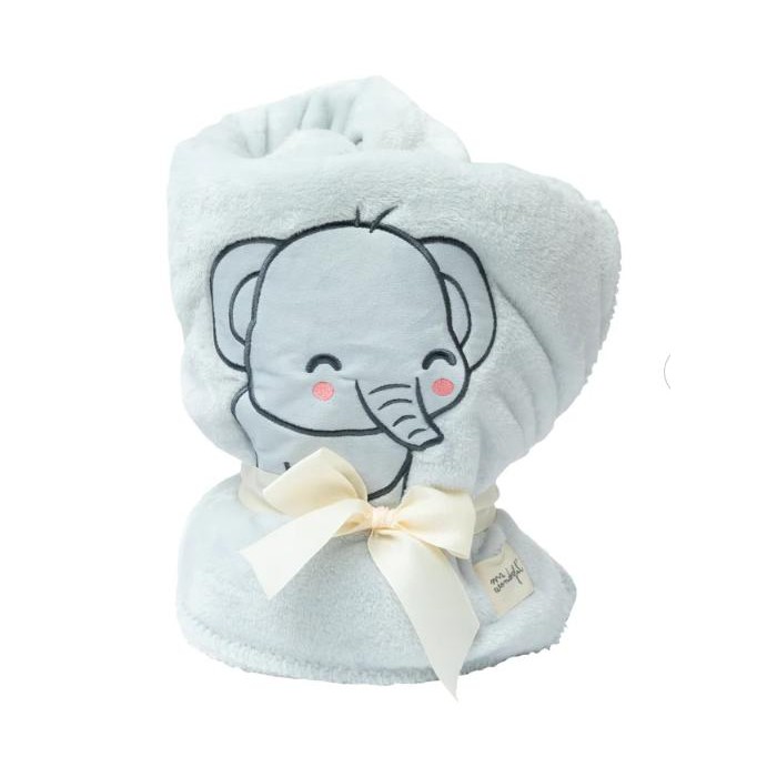 MANTA PARA BEBÉ 75 x 100CM - ELEFANTE