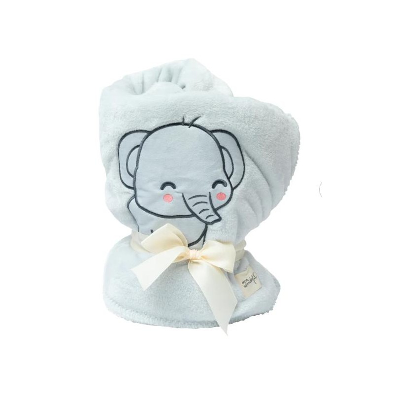 MANTA PARA BEBÉ 75 x 100CM - ELEFANTE