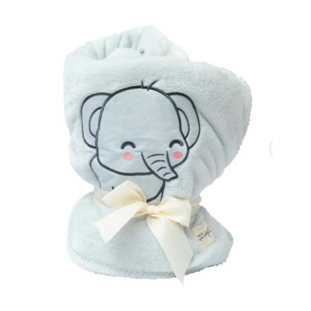 MANTA PARA BEBÉ 75 x 100CM - ELEFANTE