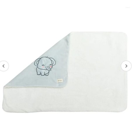 MANTA PARA BEBÉ 75 x 100CM - ELEFANTE