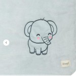 MANTA PARA BEBÉ 75 x 100CM - ELEFANTE