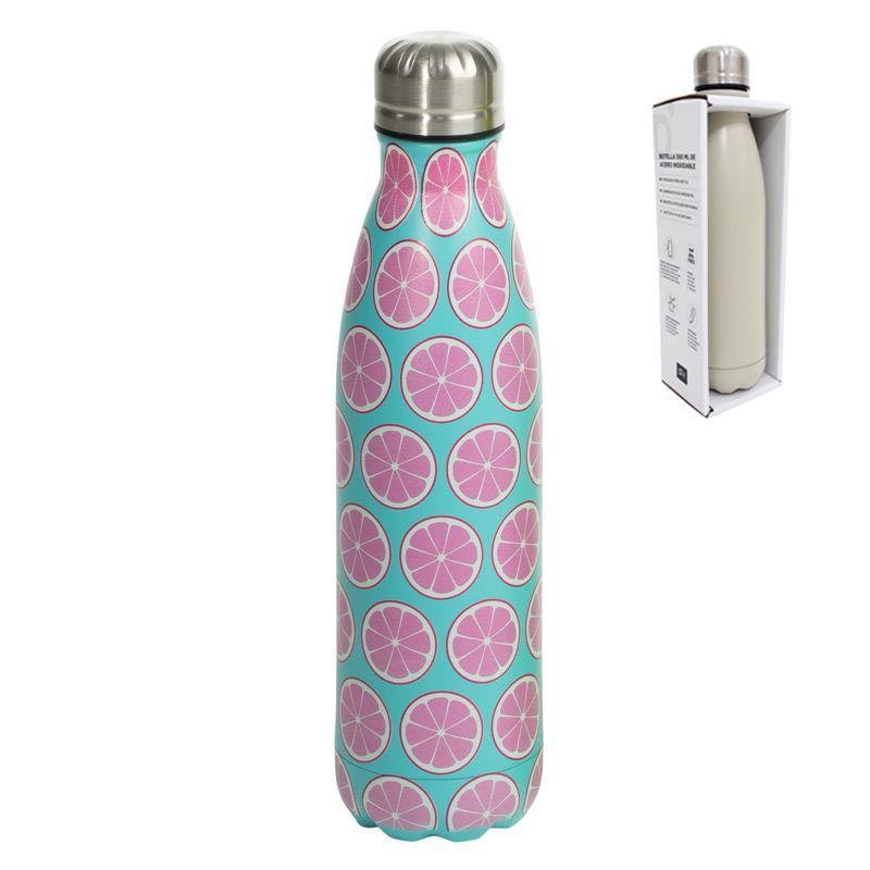 BOTELLA ACERO INOX  FRUTAS 500ML