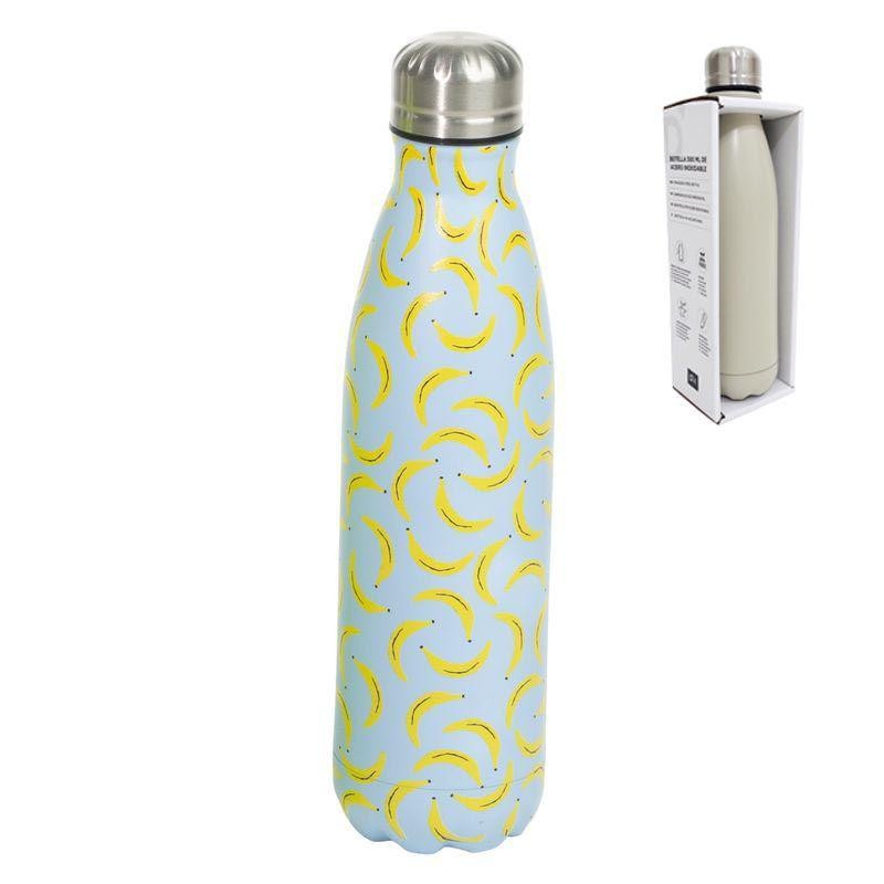 BOTELLA ACERO INOX  BANANA 500ML