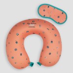 COJIN DE VIAJE CON ANTIFAZ - PINK