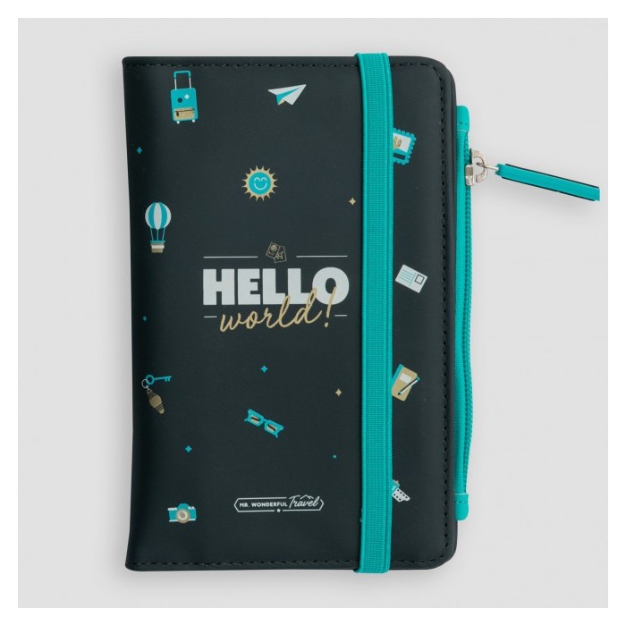PORTA PASAPORTE - HELLOW WORLD