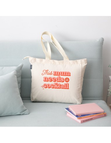 BOLSA DE TELA TOTE BAG - THIS MUM NEEDS A COCKTAIL