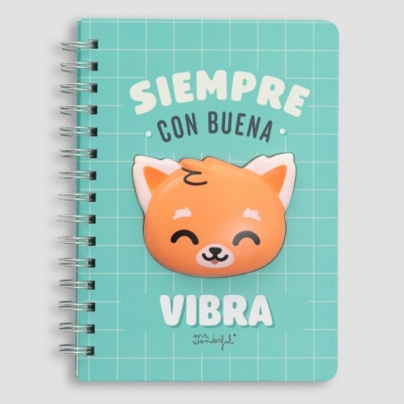 LIBRETA SIEMPRE CON BUENA VIBRA 