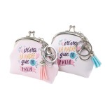 MONEDERO CLIP " VIVA LA MADRE QUE ME PARIÓ"