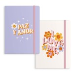 LIBRETA CON GOMA L HIPPIE