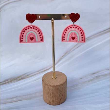 PENDIENTES METACRILATO ARCOIRIS