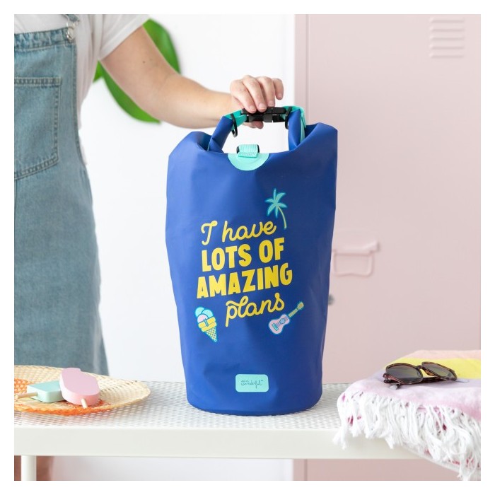 BOLSA ESTANCA IMPERMEABLE  "I HAVE LOTS OF AMAZING PLANS"