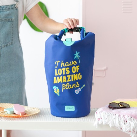 BOLSA ESTANCA IMPERMEABLE  "I HAVE LOTS OF AMAZING PLANS"