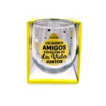 VASO CRISTAL AMIGOS