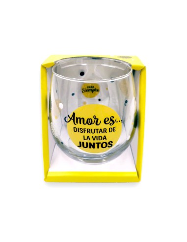 VASO CRISTAL AMOR ES