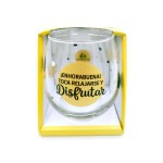 VASO CRISTAL ENHORABUENA