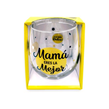 VASO CRISTAL MAMA ERES LA MEJOR