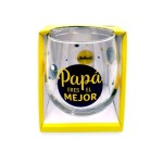 VASO CRISTAL PAPA ERES EL MEJOR