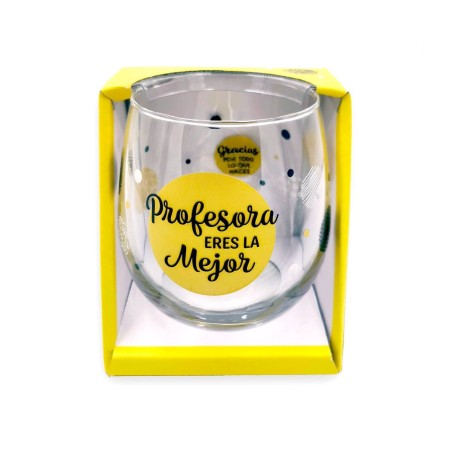 VASO CRISTAL PROFESORA