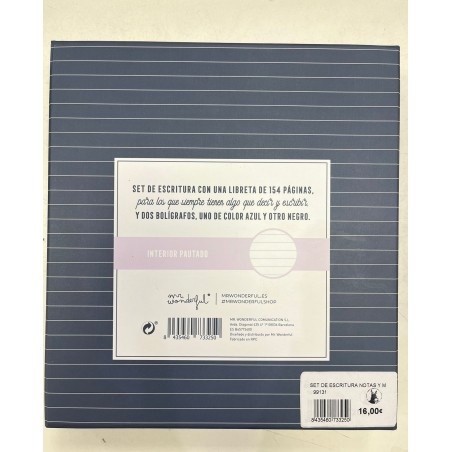 SET DE ESCRITURA NOTAS Y METAS