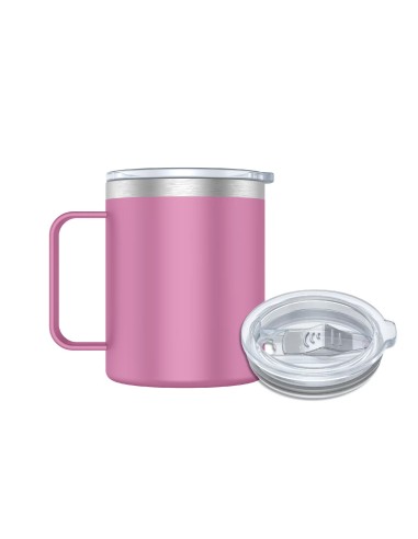 TAZA TERMO CON ASA - ROSA