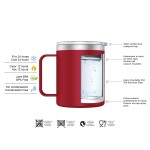 TAZA TERMO CON ASA - ROJO