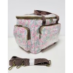 NEVERA GRANDE BOLSILLOS FLORES - ROSA