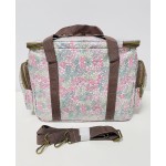 NEVERA GRANDE BOLSILLOS FLORES - ROSA