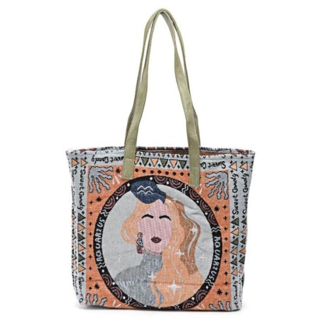 BOLSA TOTE HORÓSCOPO - ACUARIO