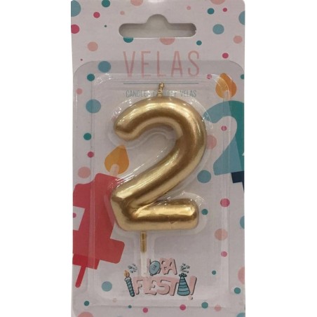 VELA N2 PLATA/DORADO