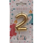 VELA N2 PLATA/DORADO